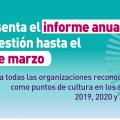 Organizaciones que tienen que presentar su informe